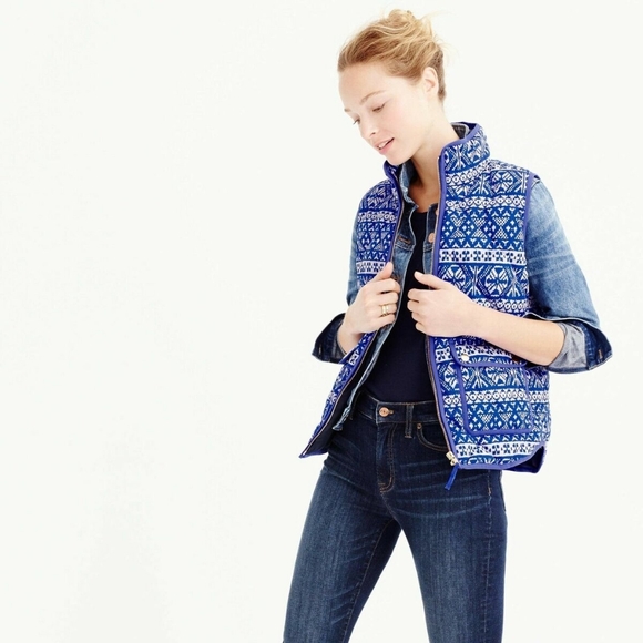 J. Crew Fair Isle Excursion Vest - Picture 1 of 8